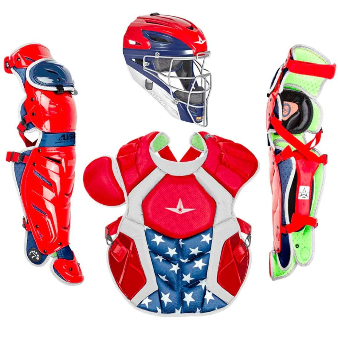 All-Star S7 AXIS (Adult) Two Tone Catcher's Kit NOCSAE APPROVED: CKCCPRO1X-TT - Image 7