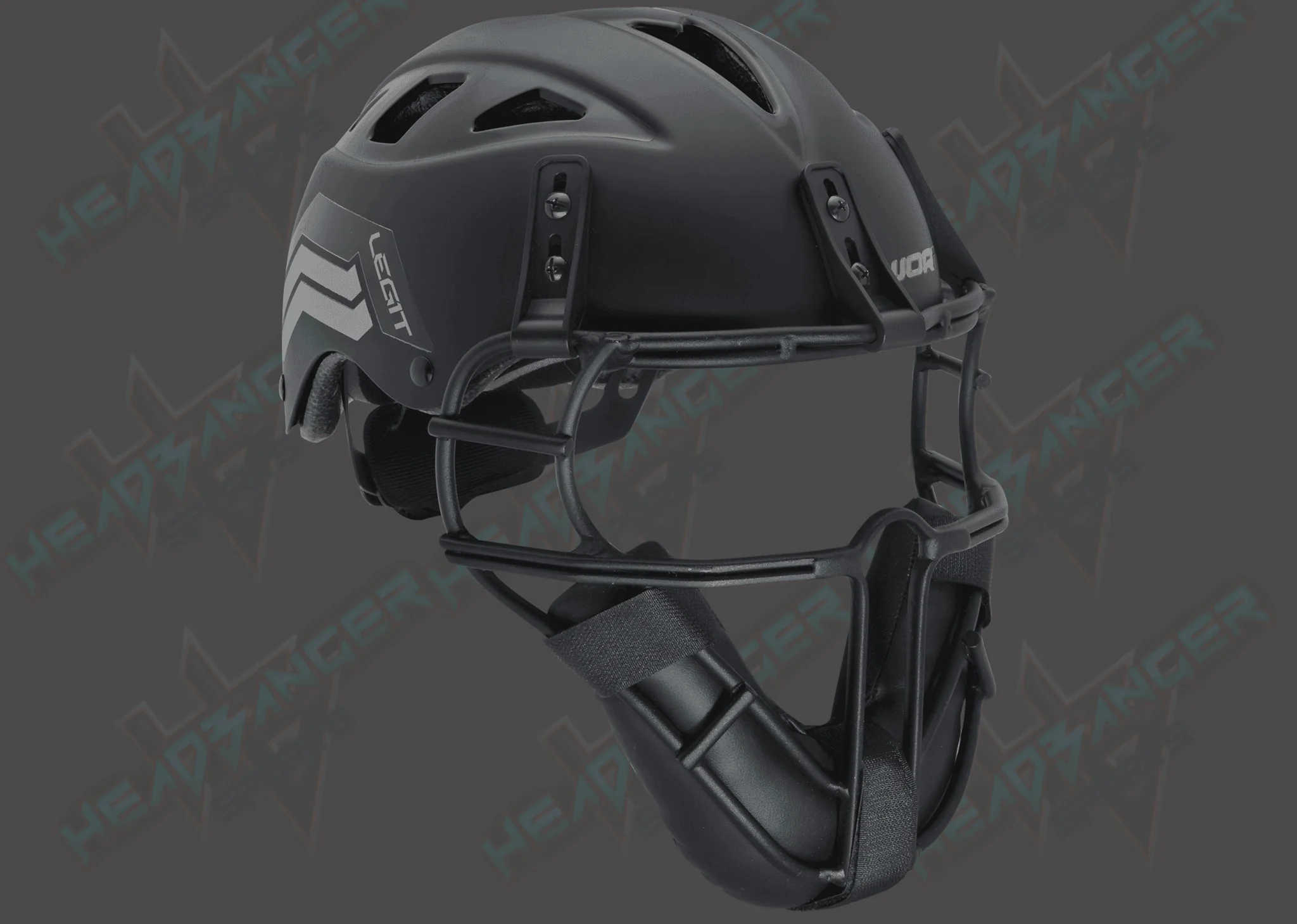 Worth Legit Slowpitch Softball Pitcher's Mask: Black - Image 3